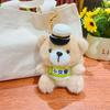 Cartoon Traffic Bear Doll Keychain Cute Car Key Chain 3D Schoolbag Pendant  Student