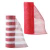 Christmas Mesh Ribbon 10 Inch X 10 Yards Red/Red White