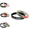 Stylish Palestine Silicone Wrist Band Featuring The Iconic Palestinian Flag Design