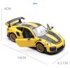 1/32 Porsche 911 GT2 RS Alloy Sports Car Model Diecasts Metal Racing Car Model Simulation Sound Light Collection Kids Toys Gifts
