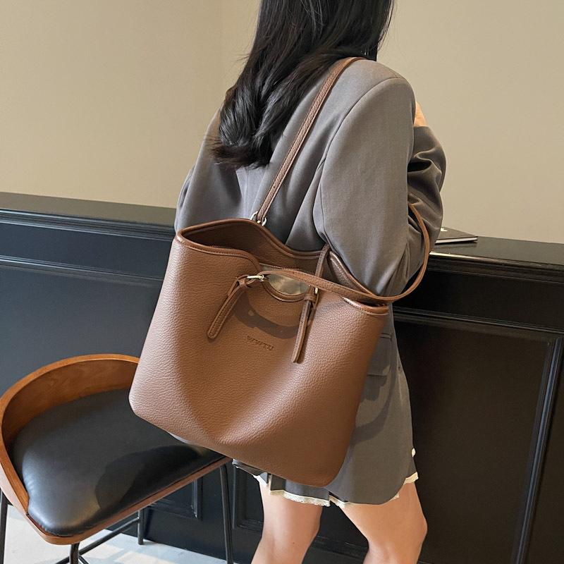 Handväska Dam Ny Mångsidig Mode Stor Kapacitet Pendlar Axelväska Tygväska