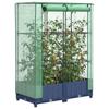Vidaxl Raised Planter With Greenhouse, Rattan Look, 80X40X123 Cm