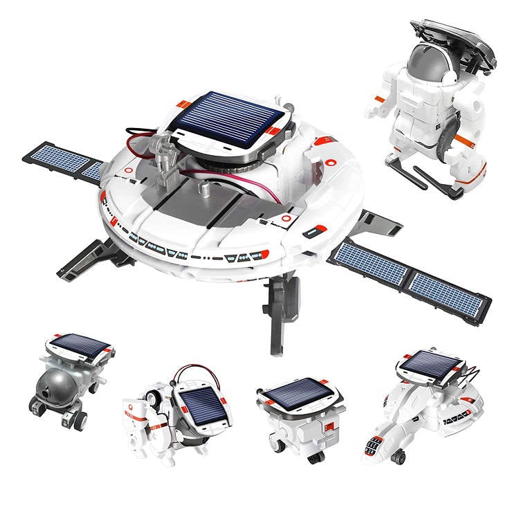 6-in-1 Solar Robots Educational Robot Toy for Kids Creative Set