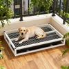 Taca na nocnik dla psa Antypoślizgowa Utrzymuje czystość Kratka Uchwyt na podkładkę do sikania Psia kuweta Psia toaleta