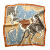 70x70cm Nylon Square Scarf Women Vintage Print Lightweight Accessory Office Casual Hair Styling