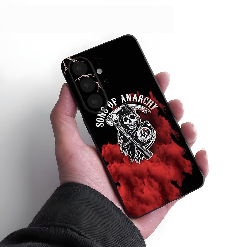 S-Sons Of Anarchy TV Phone Case For Samsung S26 S25 Plus S20 S20 Plus S22 Ultra S23 FE S21 Plus S21 Ultra Soft Cover