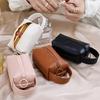 Portable PU Makeup Bag Handle Travel Toiletry Bag Simple Mini  Cosmetic Bag  Camping