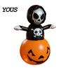 Halloween Party Decoration Inflatable Grim Reaper Decoration, Large Spooky Blow Up Easy Setup Prop with Pumpkin for Yard, Lawn, Porch, Haunted House,