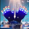 Guantes de Halloween con Luces LED de Siete Colores para Fiesta