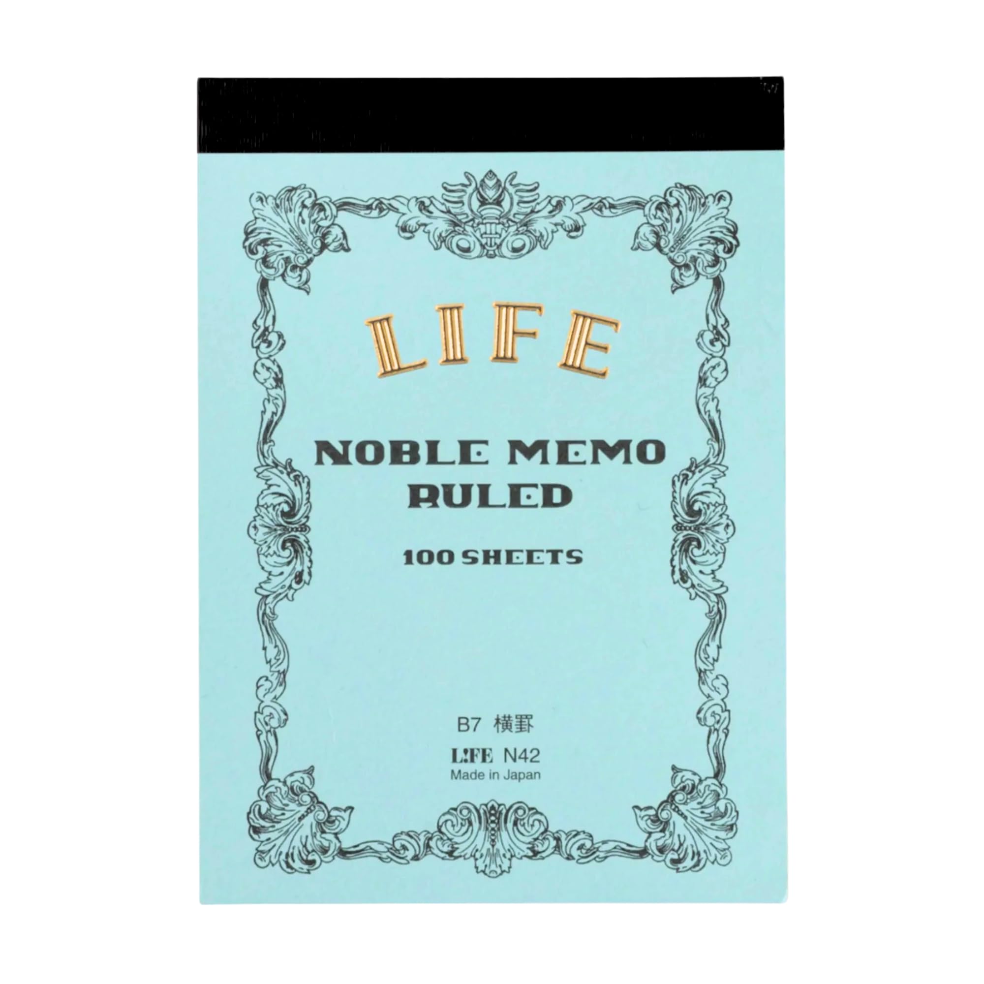 Life Noble Memo B7 Horizontal Ruled N42 White белый