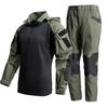 Mens Tactical Combat Uniform Set Camouflage Military Style Outdoor Training Suit Hiking Shooting Sports