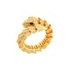 New Personalized Inlaid Diamond Spring Duo Snake Ring Fashion Simple Personalized Open Mouth Women's Ring Jewelry