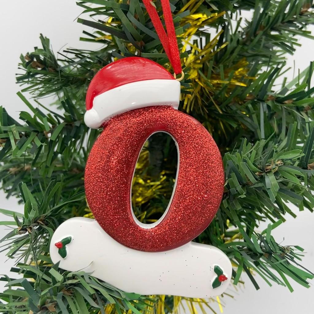 Chic 26 Letter Resin Alphabet Ornaments For Christmas Tree Unique Holiday Decor