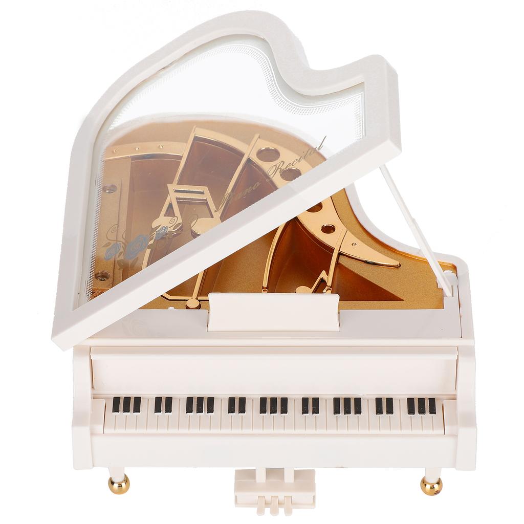 Piano Music Box Clockwork Desk Home Decoration Birthday Gift Craft for Children Office