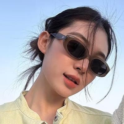 Vintage Katzenaugen-Sonnenbrille Damen Retro Schwarzer Spiegel Quadratisch Kleiner Rahmen Mode Sonnenbrillen Oculos De Sol