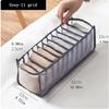 1pc 11 Compartment Collapsible Underwear Storage Box,Nylon Bra Organizer with Breathable Mesh,Foldable Closet Container for Home