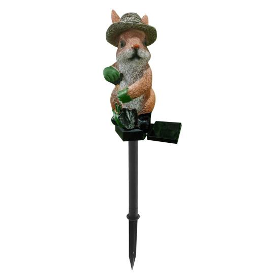 Solar Animal Stake Light, Resin Owl Panda Frog Garden Lights, Waterproof Outdoor Landscape Lamp, Fairy Yard Lawn Pathway Patio Decor