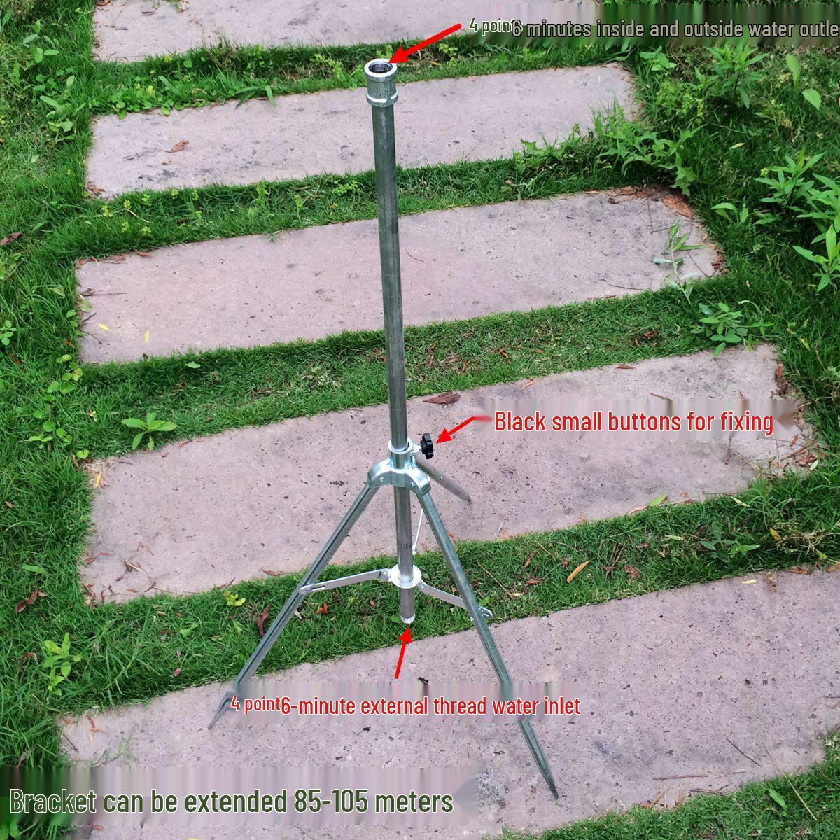 4-Pack 6-Point Tripod Sprinkler Stand 4-point (70cm) Stand