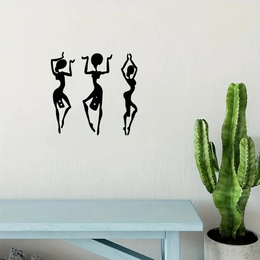 1 Stück Kunsttänzer Wanddeko - Stilvoller Metallhänger für modernes Zuhause & Rauminterieur