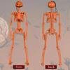 Halloween Skelett Dekorationen Ganzkörper Halloween Skelett Dekor 0,9 m Bewegliche Gelenke Realistische Menschliche Knochen Für Innenbereich Veranda
