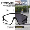 Kapvoe Photochromic Cycling Glasses Outdoor Sports Men Bike Glasses Women Mountain Bicycle Riding Protection Goggles Eyewear