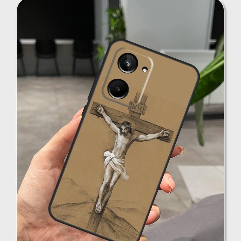 Jesus Christ Cross Case For Realme 15 13 12 10 11 14 Pro Plus GT6 GT7 C55 C15 C35 C33 C61 C65 C67 C53 C71 C75
