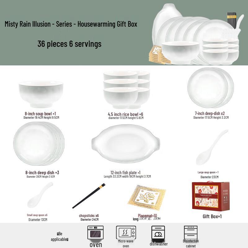 KANGMO Nordic Ceramic Dinnerware Set