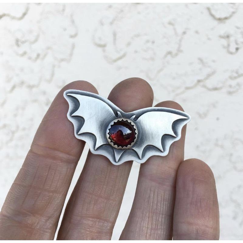 

1Pc Fashion Animal Style Fashion Gift Set with Synthetic Zircon Bat Ring 6