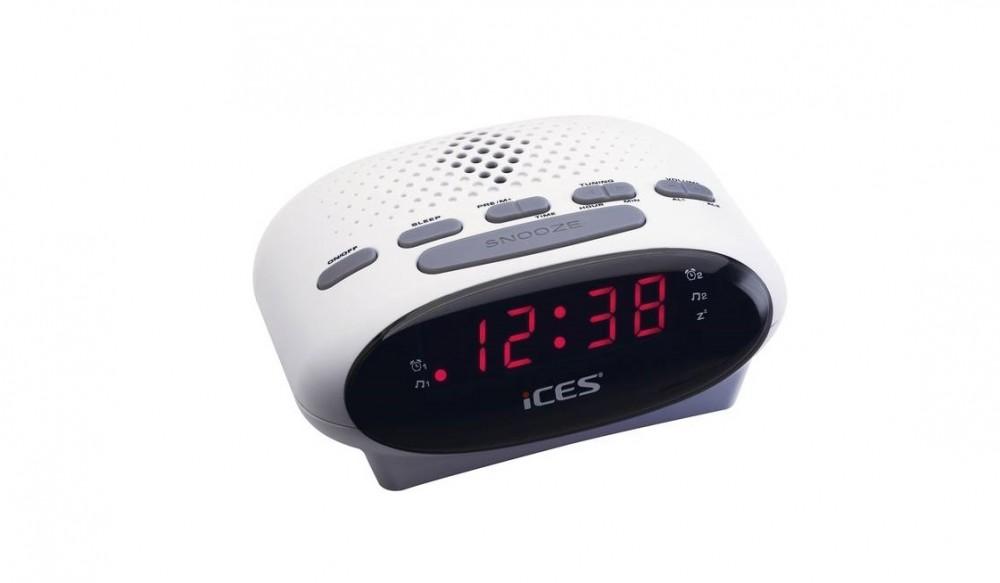 

Lenco ICR-210 white clock radio, Lenco білий