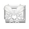 Zircone Brillante Farfalla Fiocco Cuore Link Charm Italiani Adatti per Bracciale in Acciaio Inossidabile da 9mm Gioielli da Donna Fai da Te Creazione Regali