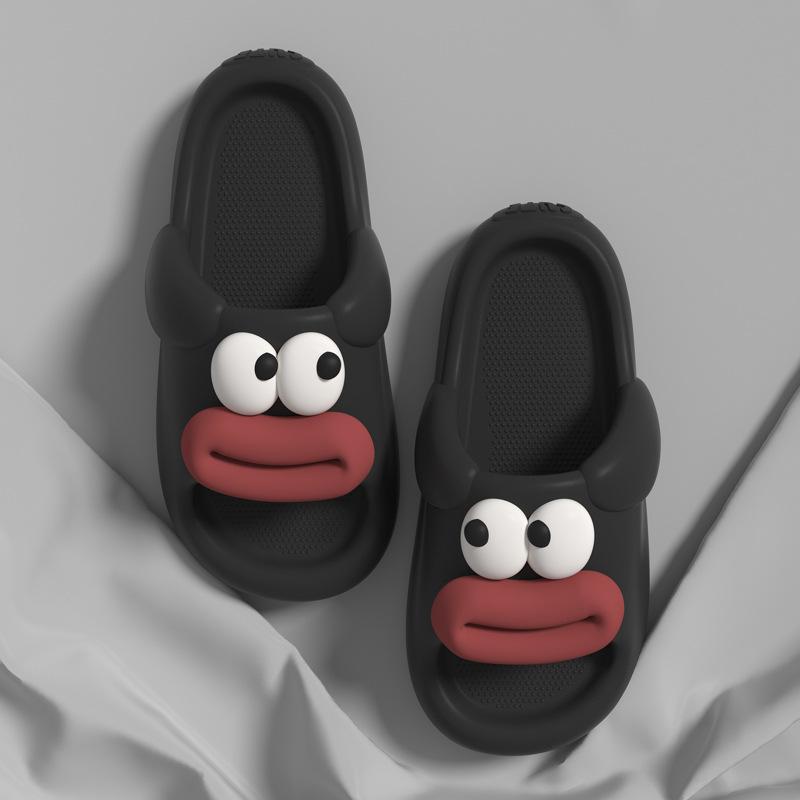 Fashion Unisex Funny Cartoon Platform Slippers Soft Comfortable Non-Slip Height Increasing Outdoor Indoor Wearable Summer 2025 New