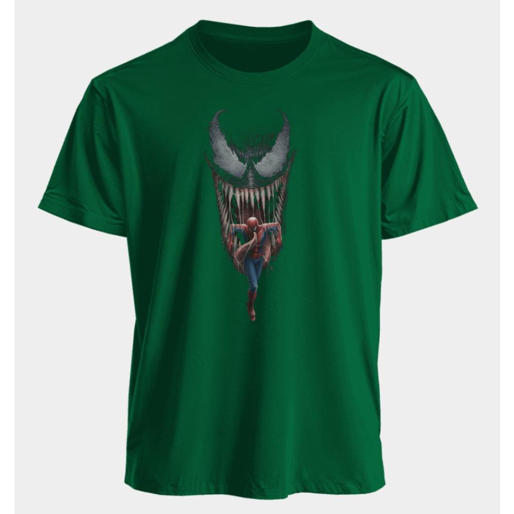 Men's and Women's T-shirts-Man Venom Summer American Spring and Autumn New Loose Fashion Niche Short Sleeves