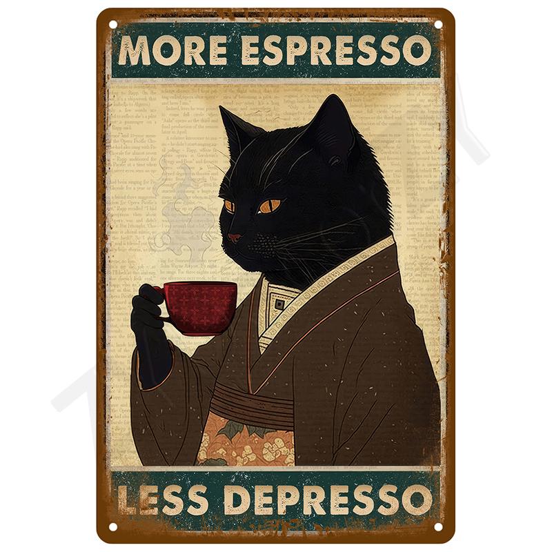 Retro Tin Sign Vintage Metal Signs Plates Posters House Interior Bathroom Wall Art Mural Aesthetic Room Home Decor Decorations