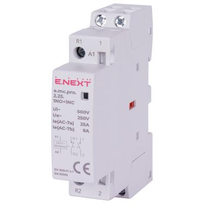 E.next P005220 Modular Contactor Pro 2p 25a 1no+1nc 230v Ac