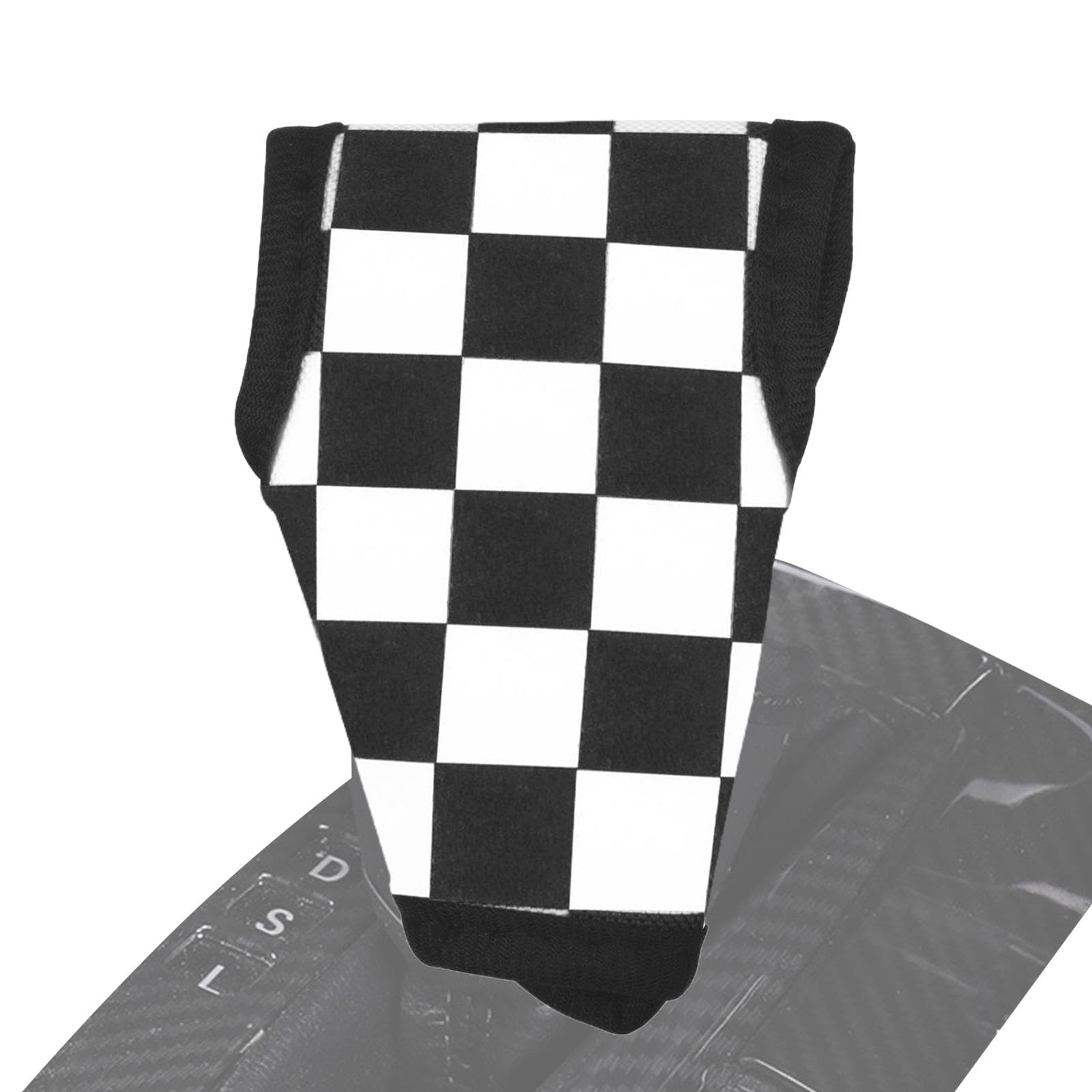 

ORIC Shift Knob Cover, Car Shift Knob Cover - Black and White Checkered Car Please refer to the description