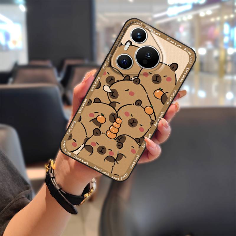 Phone Pouch Anti-dust Phone Case For Huawei P70 Pro/Pura 70 Pro+ Graffiti Cartoon Soft Case Waterproof Protective TPU