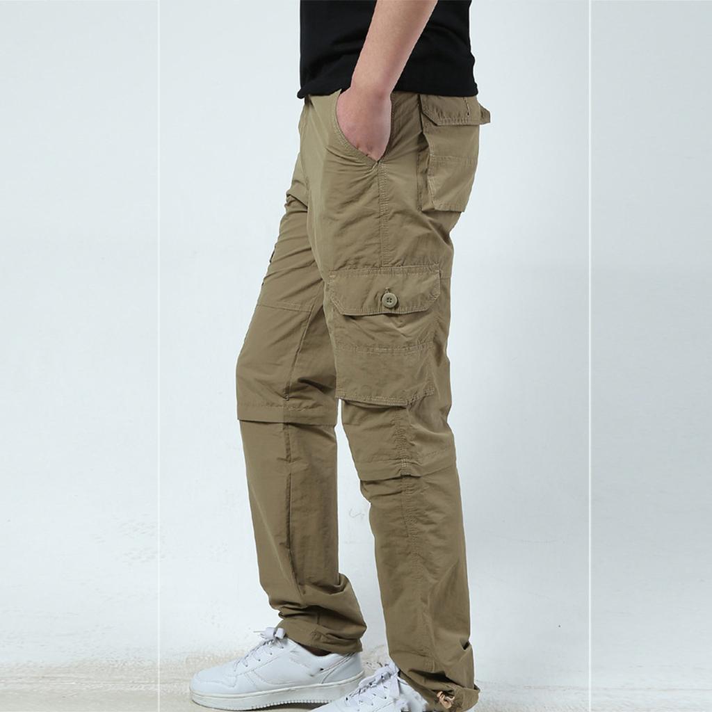 Men's Casual Cargo Pants with Multiple Pockets, Comfortable and Durable for Outdoor and Everyday Wear