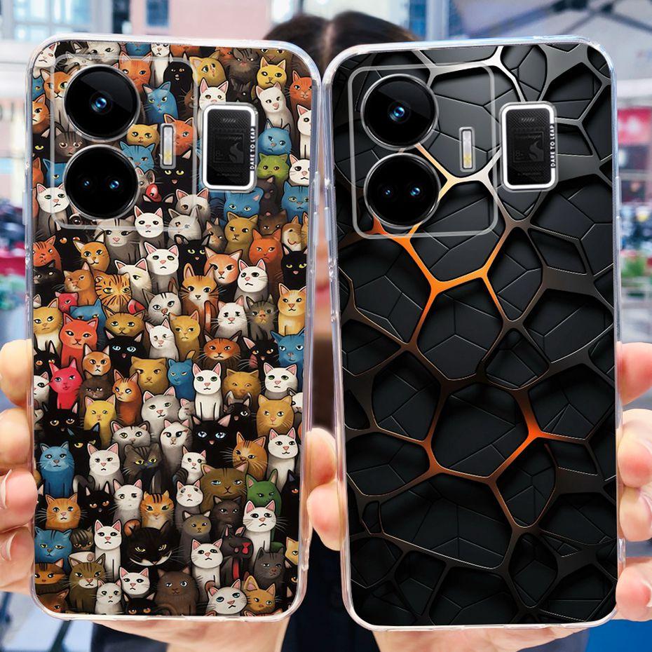 For Realme GT3 RMX3709 Cool Dragon Cartoon Phone Case For Realme GT 3 GT3 240W 5G Soft Silicone TPU Cases