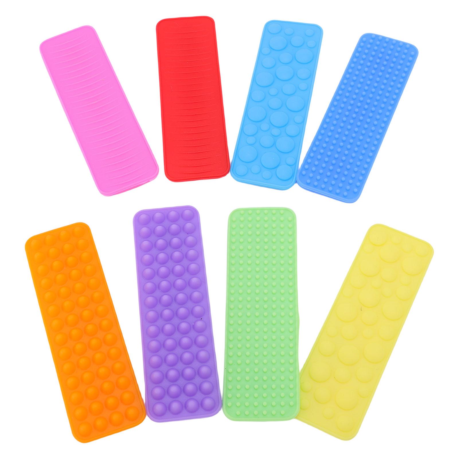 

8 шт. сенсорные присоски полоски силиконовые яркие цвета присоски полоски игрушка для офиса дома