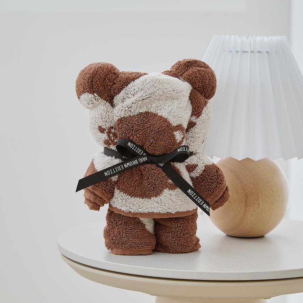 LINE FRIENDS Brown Character Songwol Basic Face Towel