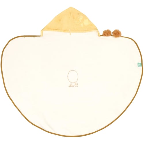 Skater Hooded Bath Poncho Height 108 X Width 92cm Water Absorbent Quick Drying Disney Princess Belle Beauty and the Beast BPO1