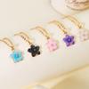 Elegant Cherry Pendant Necklace Dainty Alloy Chain Jewelry with Adjustable Length for Daily Wear and Special Occasions