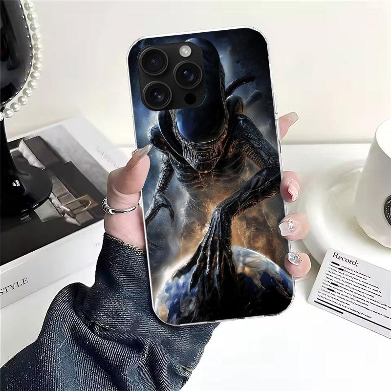 

Cool A-Alien X-Xenomorph For iPhone 17 Air 16 15 14 Plus 13 Mini 12 11 Pro Max Phone Case 16E 7 Print 8 SE Fundas Cover Soft Coq iPhone 17