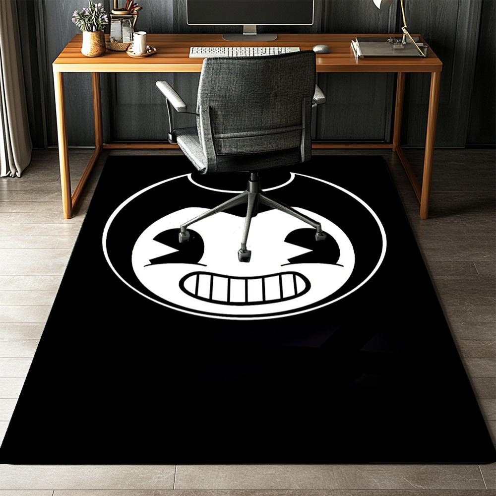Bendy and the Ink Machine Printed Carpet,Rug,for Office Chair Living Room Bedroom Kitchen Room Decor Gifts.