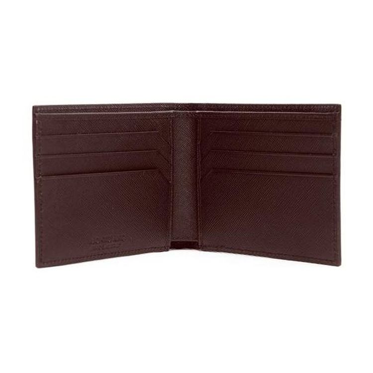 Montblanc Artisan Series Flip Closure Leather Wallet Men Wallet Brown MB113216