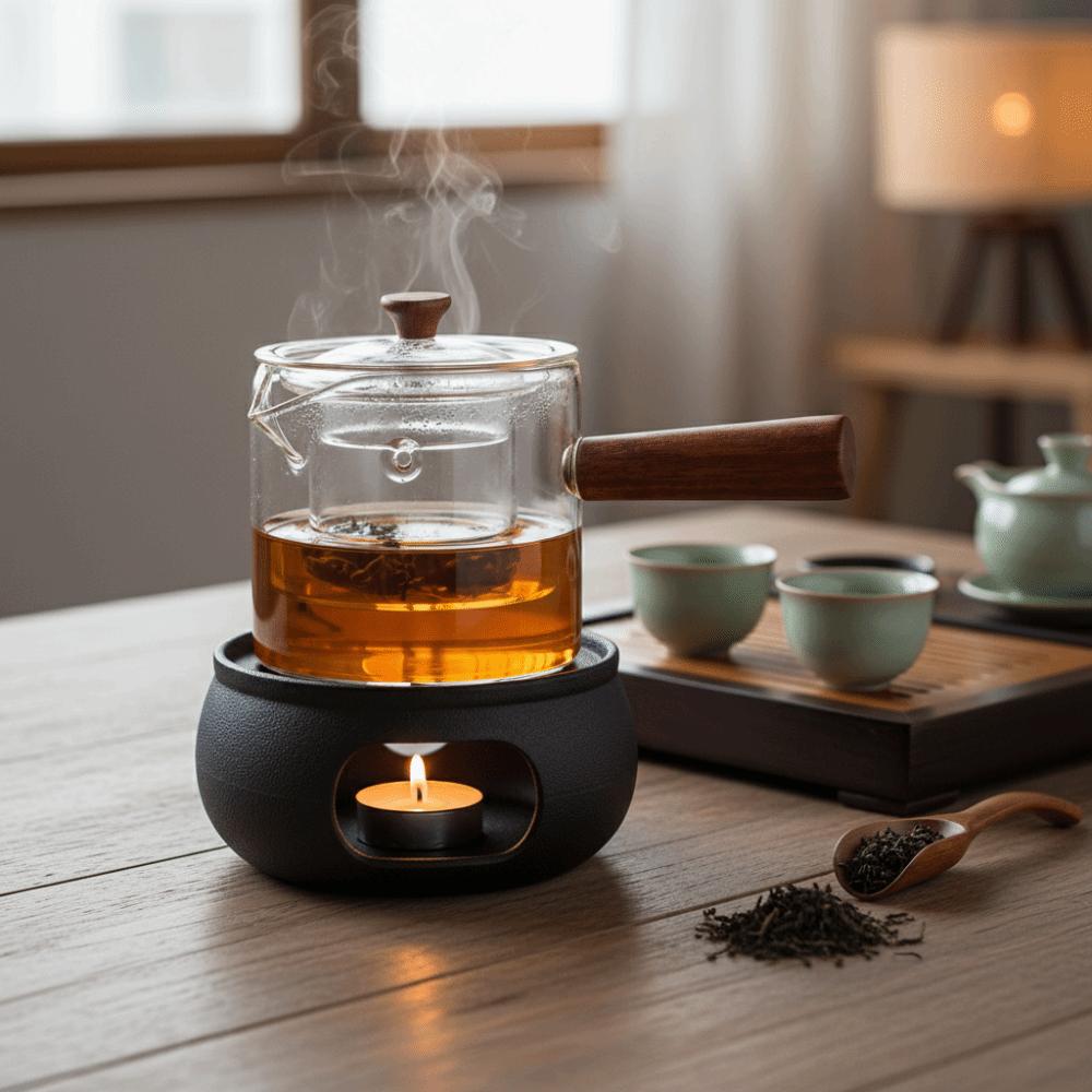 Filterable Glass Teapot Heat-resistant Glass Tea Set Tea Pot with Infuser  Flower Tea Steeping