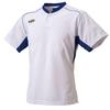 SSK 2-Button Baseball T-Shirt, BT2680, White X D Blue (1063)
