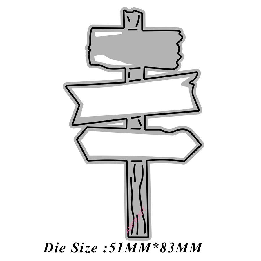 6746 Metal Road Sign Die-Cut Tool - Carbon Steel DIY Cutting Die (August 2024) 51x83mm 5g/set