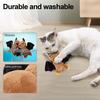 Cat Toys Chirping Tit Interactive Toy Plush 3 Slap Modes Realistic Design USB Rechargeable