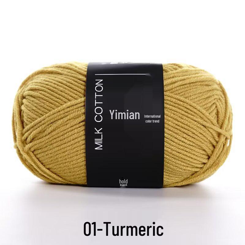 4-Ply Yimian Medium-Fine Milk Cotton Baby Yarn for Hand-Knitted DIY Projects